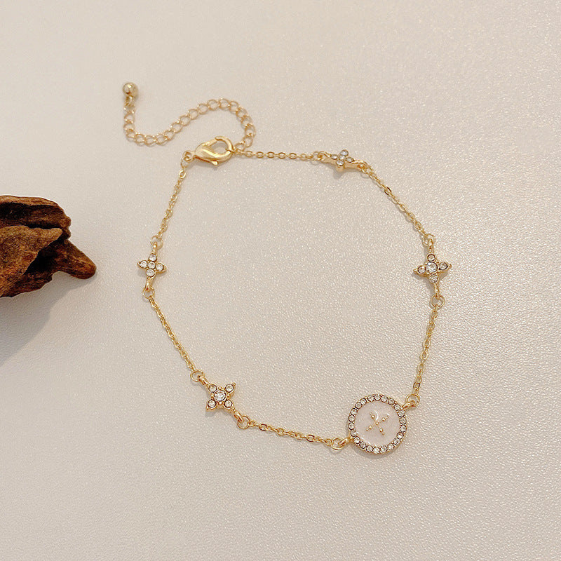 Wholesale titanium steel female niche all-match light luxury high-end lovers bracelet